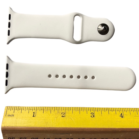 5/$20 NEW WHITE Silicone Sport Band Apple Watch 44/45/49 mm S/M - Picture 5 of 9